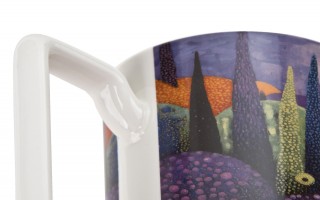 Kubek porcelanowy 450 ml z zaparzaczem Modern Bubbly Hills