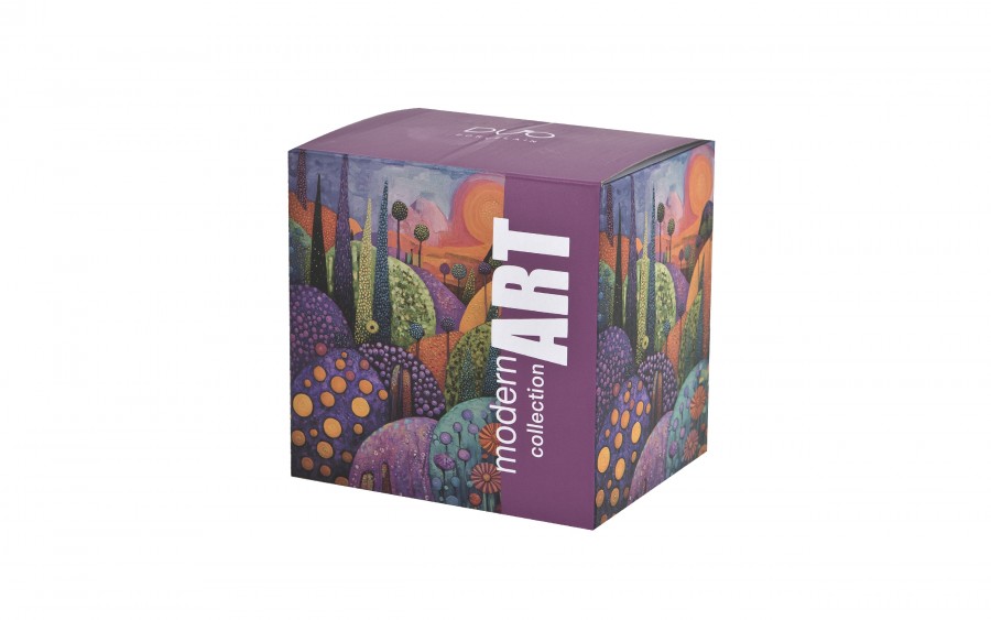 Kubek porcelanowy 450 ml z zaparzaczem Modern Bubbly Hills