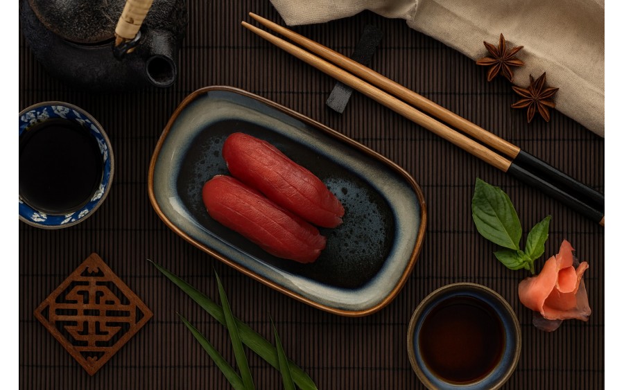 Półmisek prostokątny 19 cm Ombres Blue