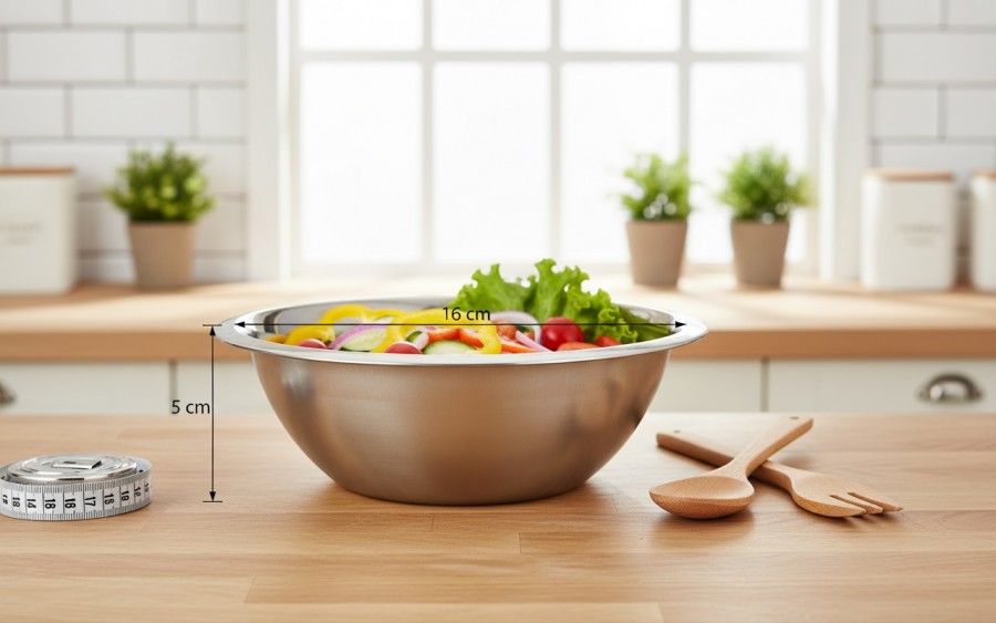 Miska nierdzewna 16 cm Glossy