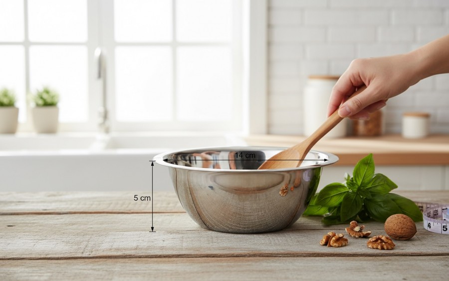 Miska nierdzewna 14 cm Glossy