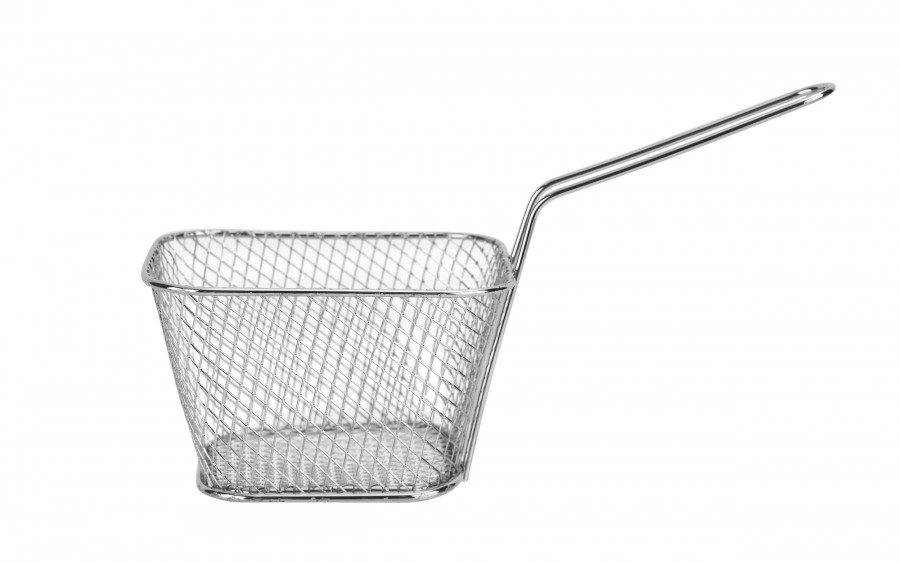 Koszyk do serwowania frytek srebrny MPLCo