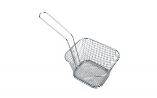 Koszyk do serwowania frytek srebrny MPLCo