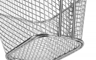 Koszyk do serwowania frytek srebrny MPLCo