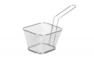 Koszyk do serwowania frytek srebrny MPLCo