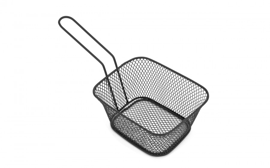 Koszyk do serwowania frytek czarny duży MPLCo