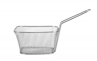 Koszyk do serwowania frytek srebrny duży MPLCo