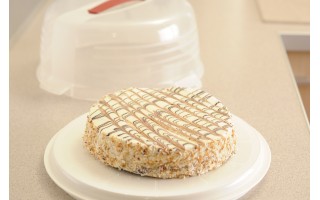 Pojemnik okrągły na ciasto 34,7 cm kremowy CURVER