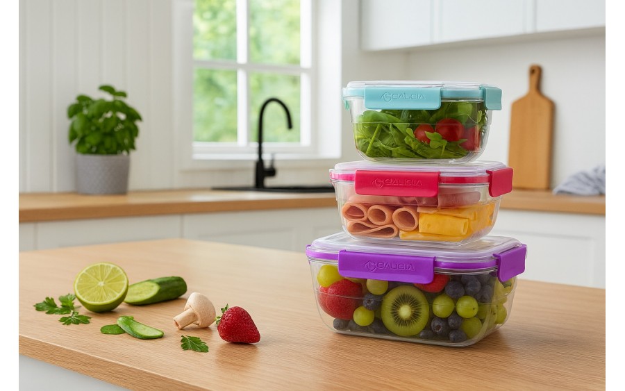 Komplet pojemników prostokątnych VIVO 3 sztuki