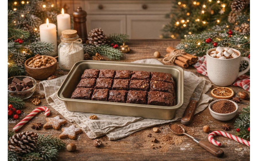 Forma do ciasta BROWNIE 30x20 cm Kitchen Tools blacha prostokątna