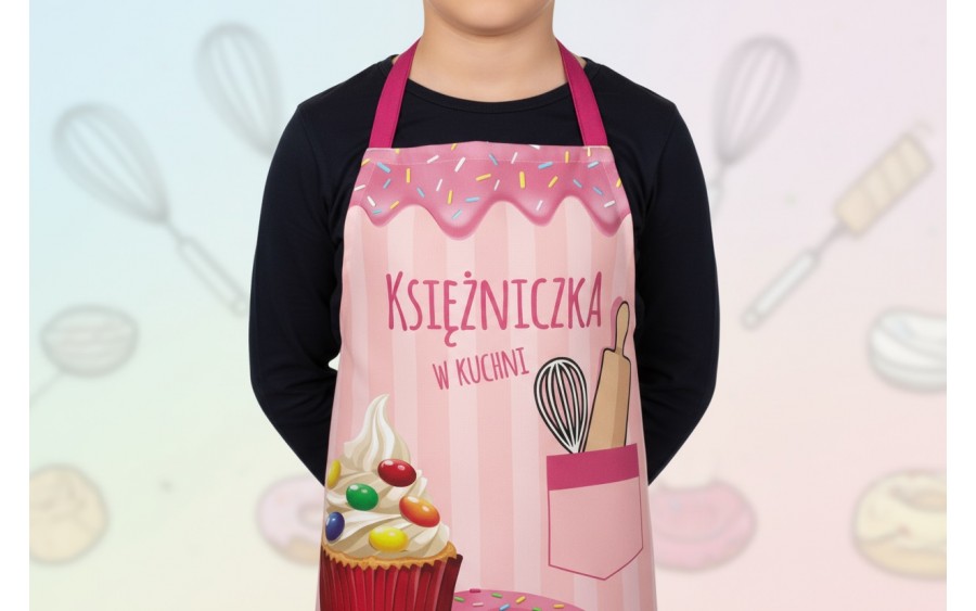Fartuch kuchenny dziecięcy Księżniczka w kuchni
