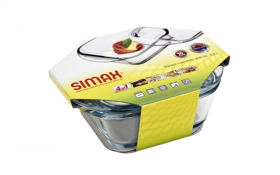 Naczynie żaroodporne kwadratowe 0,3 L Mini Simax