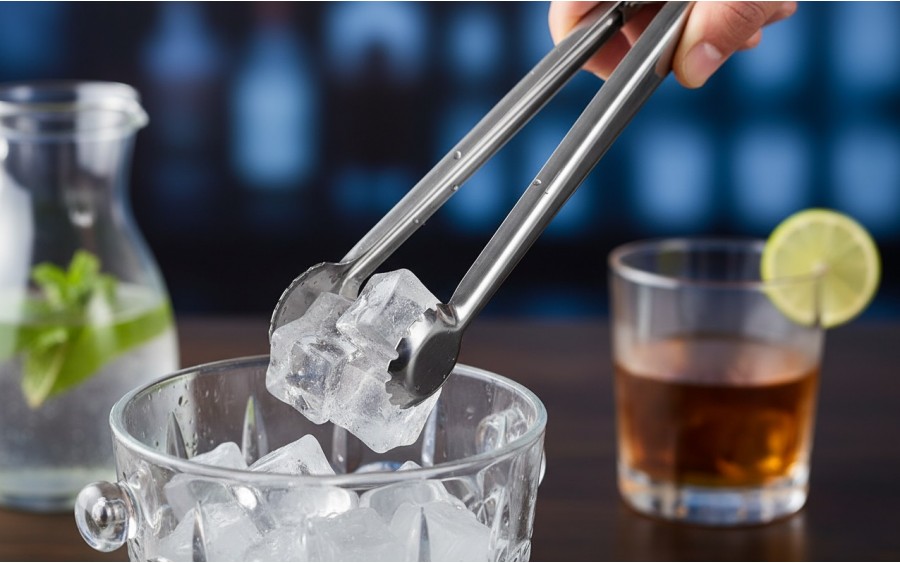 Szczypce do kostek lodu 20 cm APS 75853