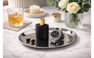 Talerz metalowy/taca metalowa śr. 27cm Aps