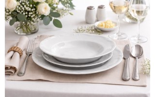 Komplet talerzy 6/18 Maria Teresa biała