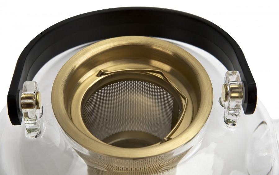 Zaparzacz do herbaty 800 ml złoty Eva