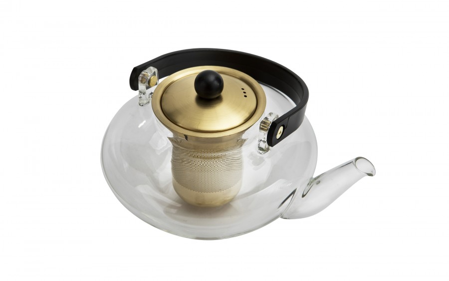 Zaparzacz do herbaty 800 ml złoty Eva