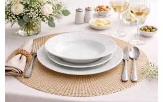 Mata na stół 40 cm Złota Glamour MPL 280785