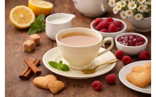 Filiżanka porcelanowa 240 ml + spodek Krem P2388