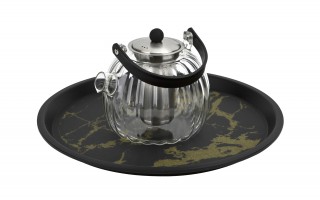 Taca plastikowa antypoślizgowa 36 cm wz. Marmur