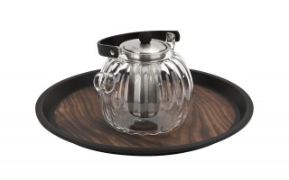 Taca plastikowa antypoślizgowa 36 cm wz. Wooden