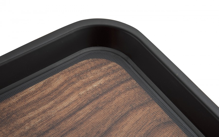 Taca plastikowa antypoślizgowa 41x30 cm wz. Wooden