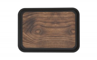 Taca plastikowa antypoślizgowa 41x30 cm wz. Wooden