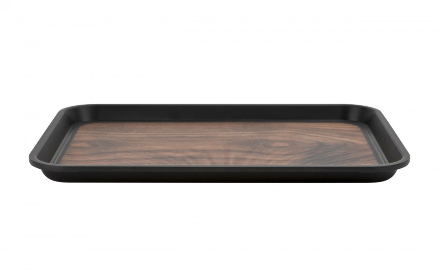 Taca plastikowa antypoślizgowa 41x30 cm wz. Wooden