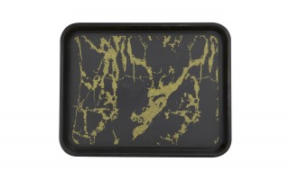 Taca plastikowa antypoślizgowa 44x35 cm wz. Marmur