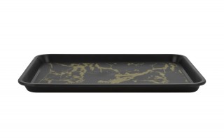 Taca plastikowa antypoślizgowa 44x35 cm wz. Marmur