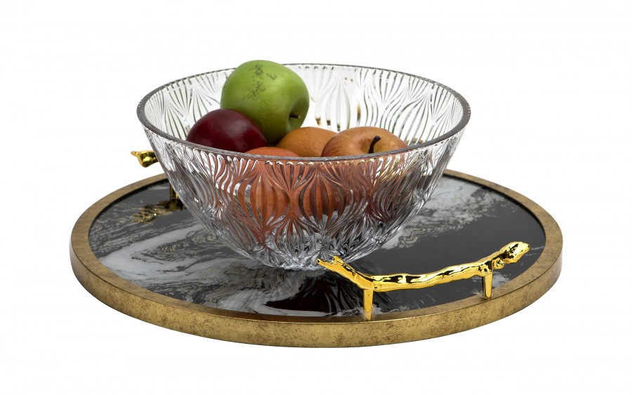 Misa kryształowa 25 cm Onion