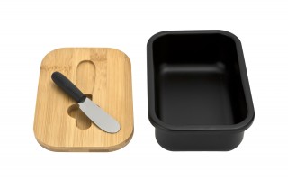 Maselniczka stalowa z pokrywką i nożykiem Tadar 464772