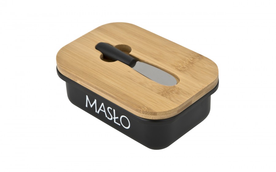 Maselniczka stalowa z pokrywką i nożykiem Tadar 464772