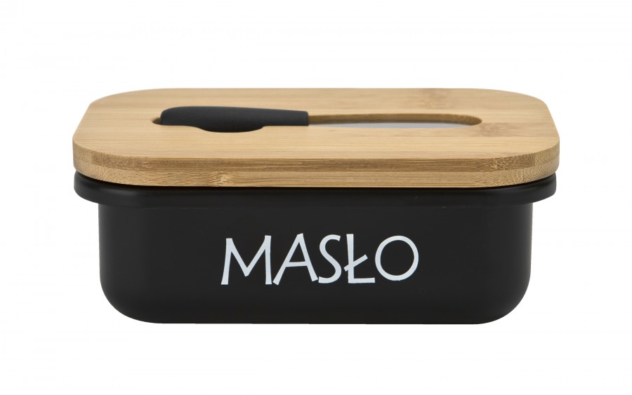 Maselniczka stalowa z pokrywką i nożykiem Tadar 464772