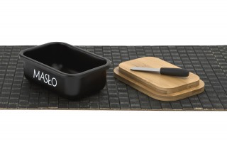 Maselniczka stalowa z pokrywką i nożykiem Tadar 464772