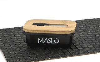 Maselniczka stalowa z pokrywką i nożykiem Tadar 464772