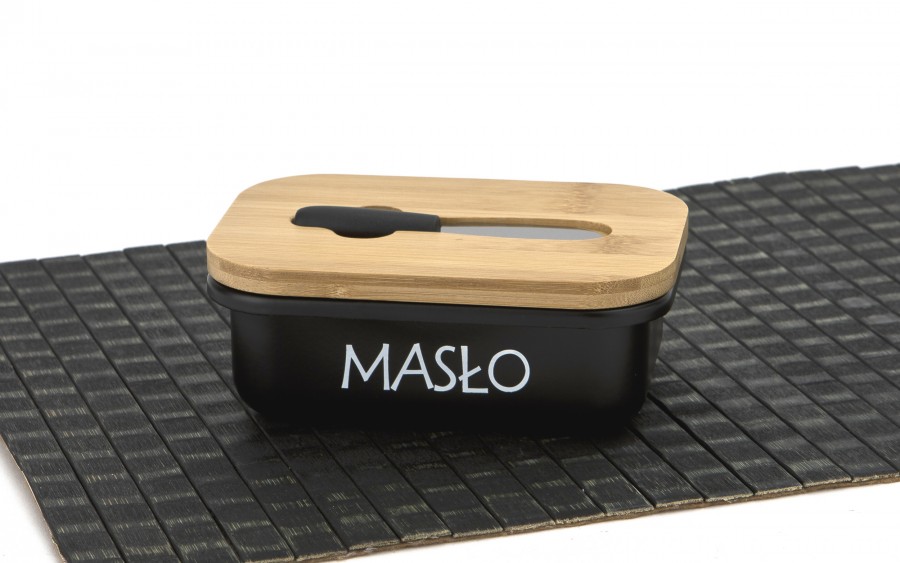 Maselniczka stalowa z pokrywką i nożykiem Tadar 464772