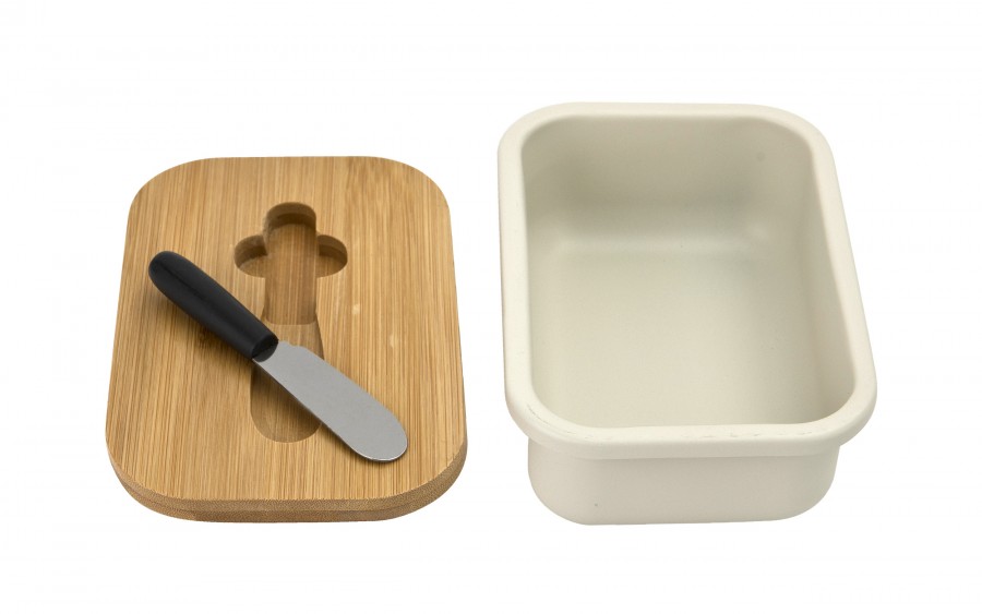 Maselniczka stalowa z pokrywką i nożykiem Tadar 464789