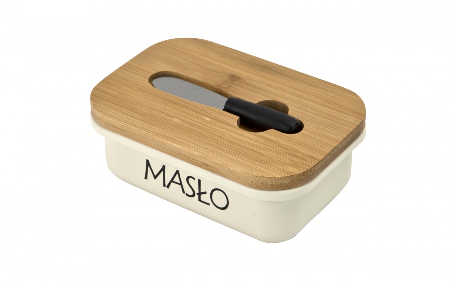 Maselniczka stalowa z pokrywką i nożykiem Tadar 464789