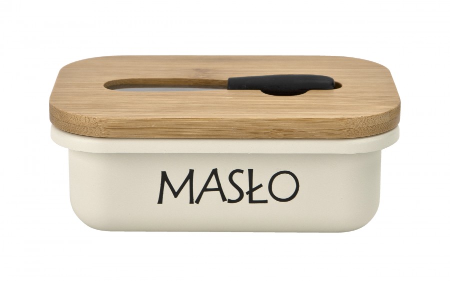 Maselniczka stalowa z pokrywką i nożykiem Tadar 464789