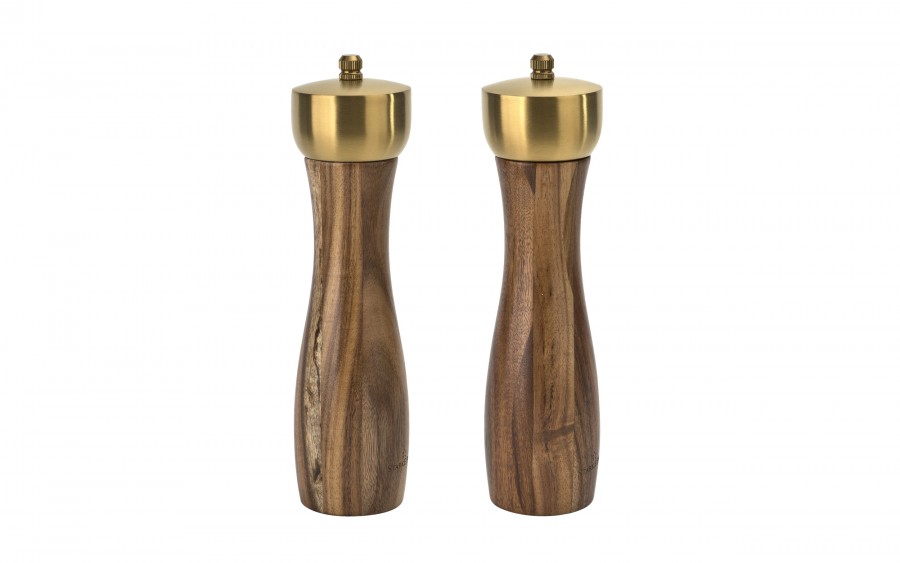 Zestaw 2 młynków ręcznych do soli i pieprzu Starke Pro Epirus