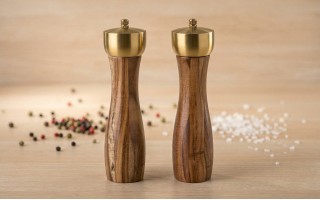 Zestaw 2 młynków ręcznych do soli i pieprzu Starke Pro Epirus