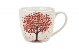 Kubek porcelanowy 460 ml Drzewo w koszyczku