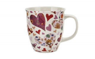 Kubek porcelanowy 650 ml Różowe Serca
