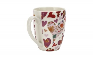 Kubek classic 360 ml z zaparzaczem Różowe Serca
