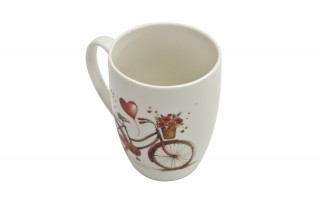 Kubek classic 360 ml z zaparzaczem Rower Serce