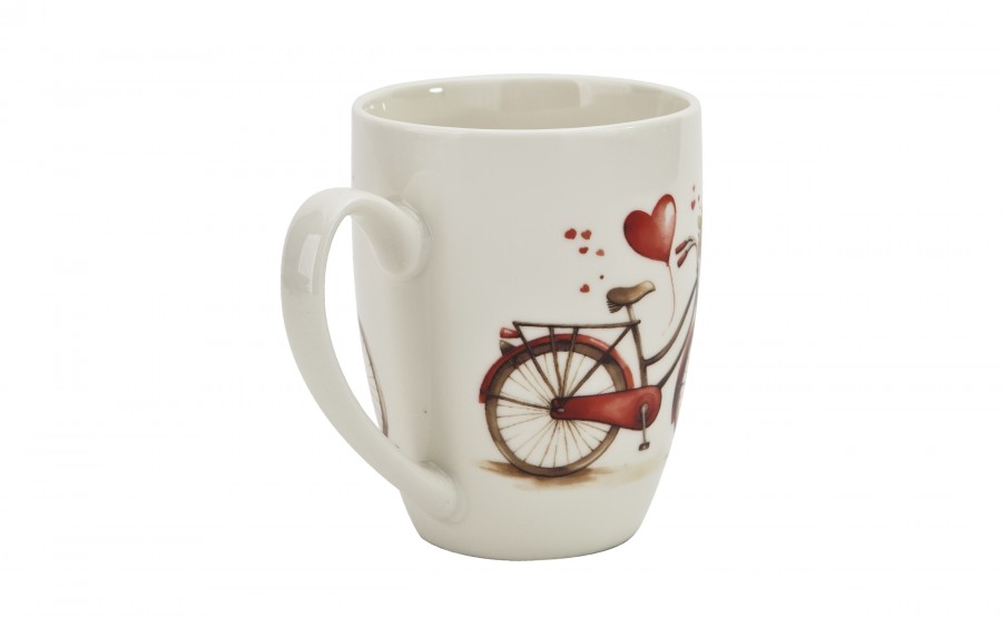 Kubek classic 360 ml z zaparzaczem Rower Serce