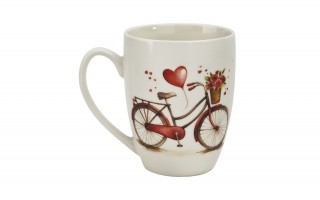 Kubek classic 360 ml z zaparzaczem Rower Serce