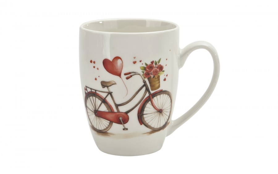 Kubek classic 360 ml z zaparzaczem Rower Serce