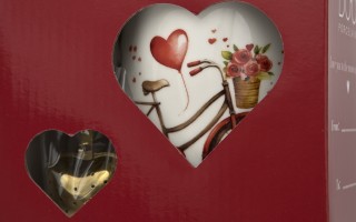 Kubek classic 360 ml z zaparzaczem Rower Serce